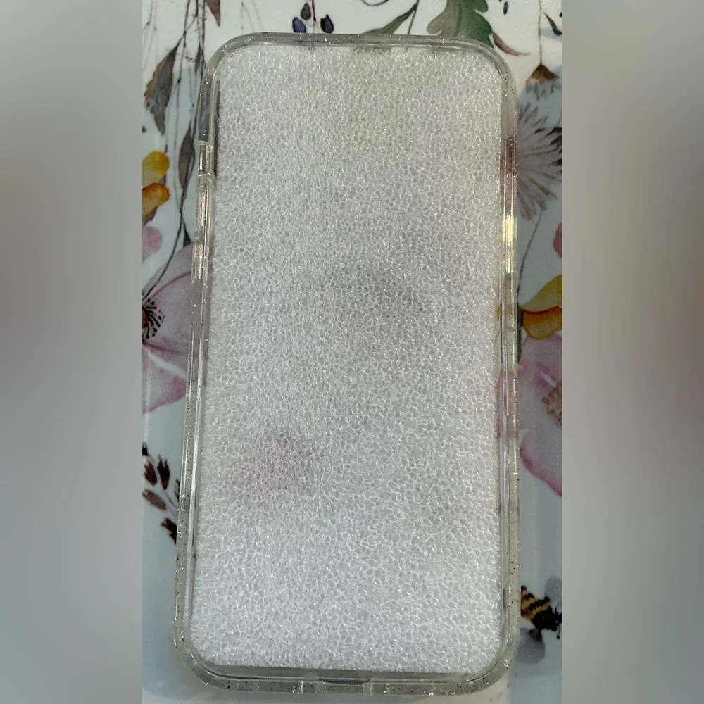 Clear Phone Case with Silver - I Phone 13 Pro Max (NWT)